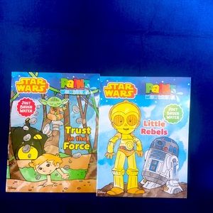 ⭐️4/$25⭐️ Star Wars Water Paint Activity Books